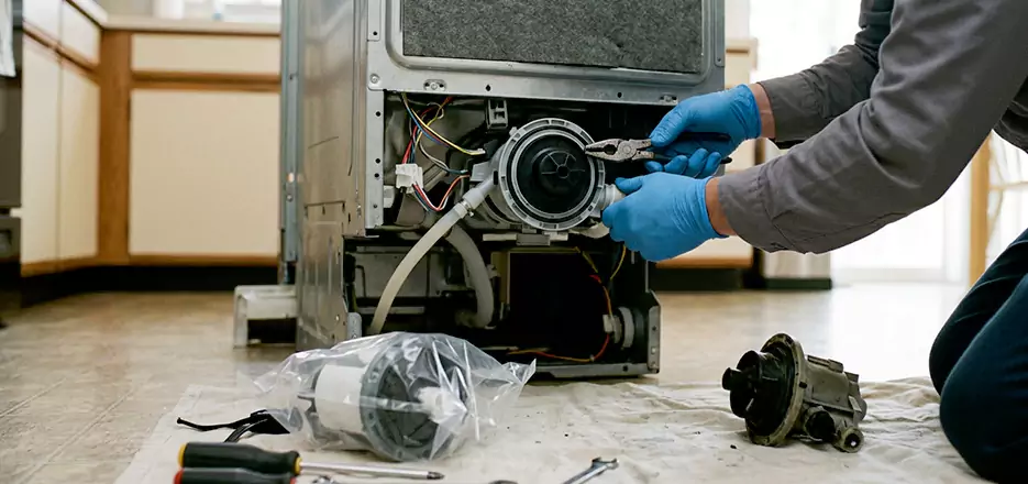 Dishwasher Motor Pump Replacement in Framingham